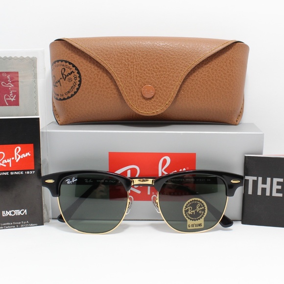 Ray-Ban Accessories - RAY-BAN 3016 W0365  BLACK/ARISTA GOLD CLUB-MASTER